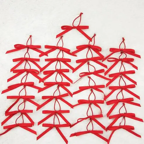 1000 шт. Бесплатная доставка Красный предварительно привязанный корсажный