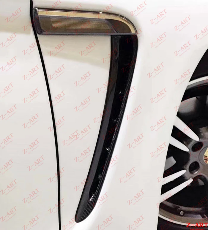 Z ART углеродное волокно сбоку воздуховод для Porsche Panamera 2010 2013 боковые