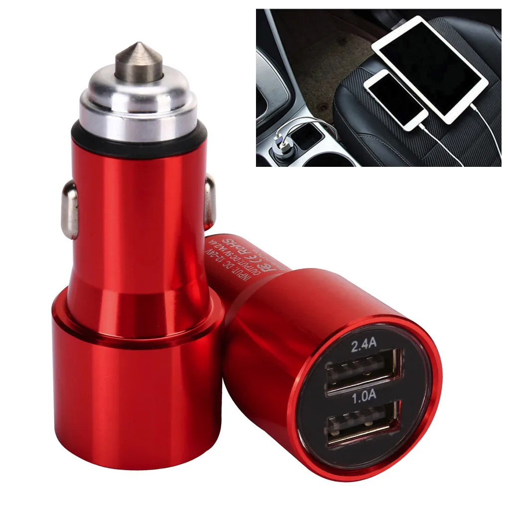 Автомобильное зарядное устройство CARPRIE антибликовое металлическое быстрое с