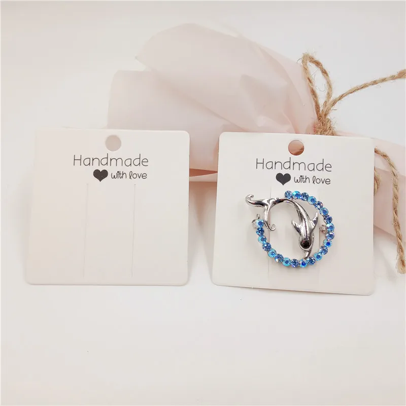 20 шт./лот 60*60 мм печать ручная работа с любовью Ручная цепочка/заколка для волос