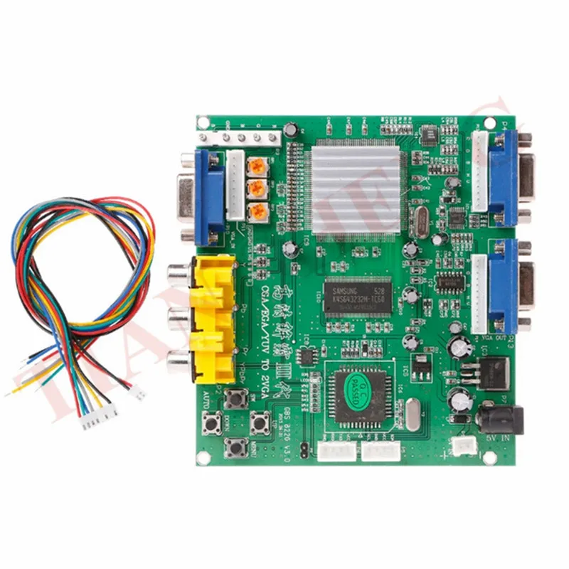 GBS 8220 аркадная игра RGB/CGA/EGA/YUV К VGA HD видео преобразователь адаптер плата двойной