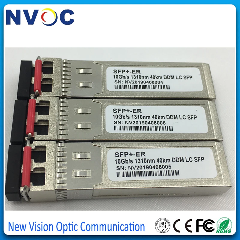 Бесплатная доставка 10G SFP + дуплексный одномодовый LC модуль 1310 нм 40 км SFP-модулятор