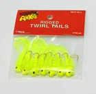 Приманка для рыбной ловли, искусственная Мягкая приманка, джиг-головка, зазубренный спиральный хвост, червь, приманки, 7 шт. в сумке