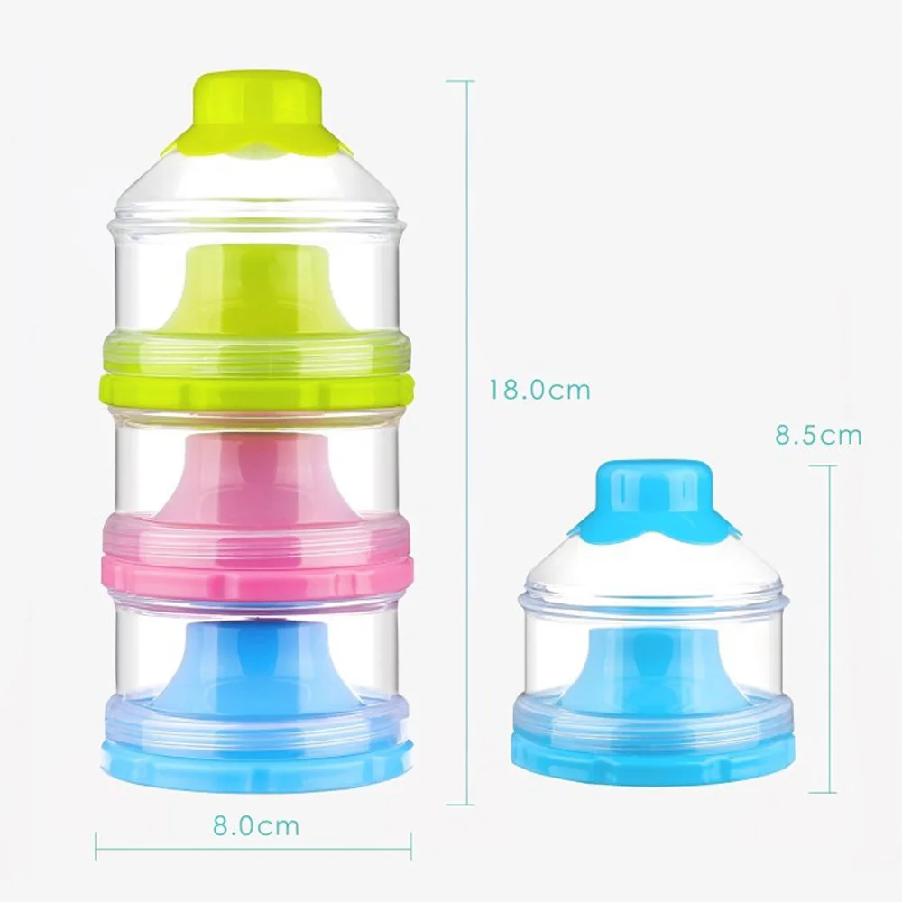 Детские аксессуары коробка для хранения молока Ланч малыш 3 слоя банка порошок