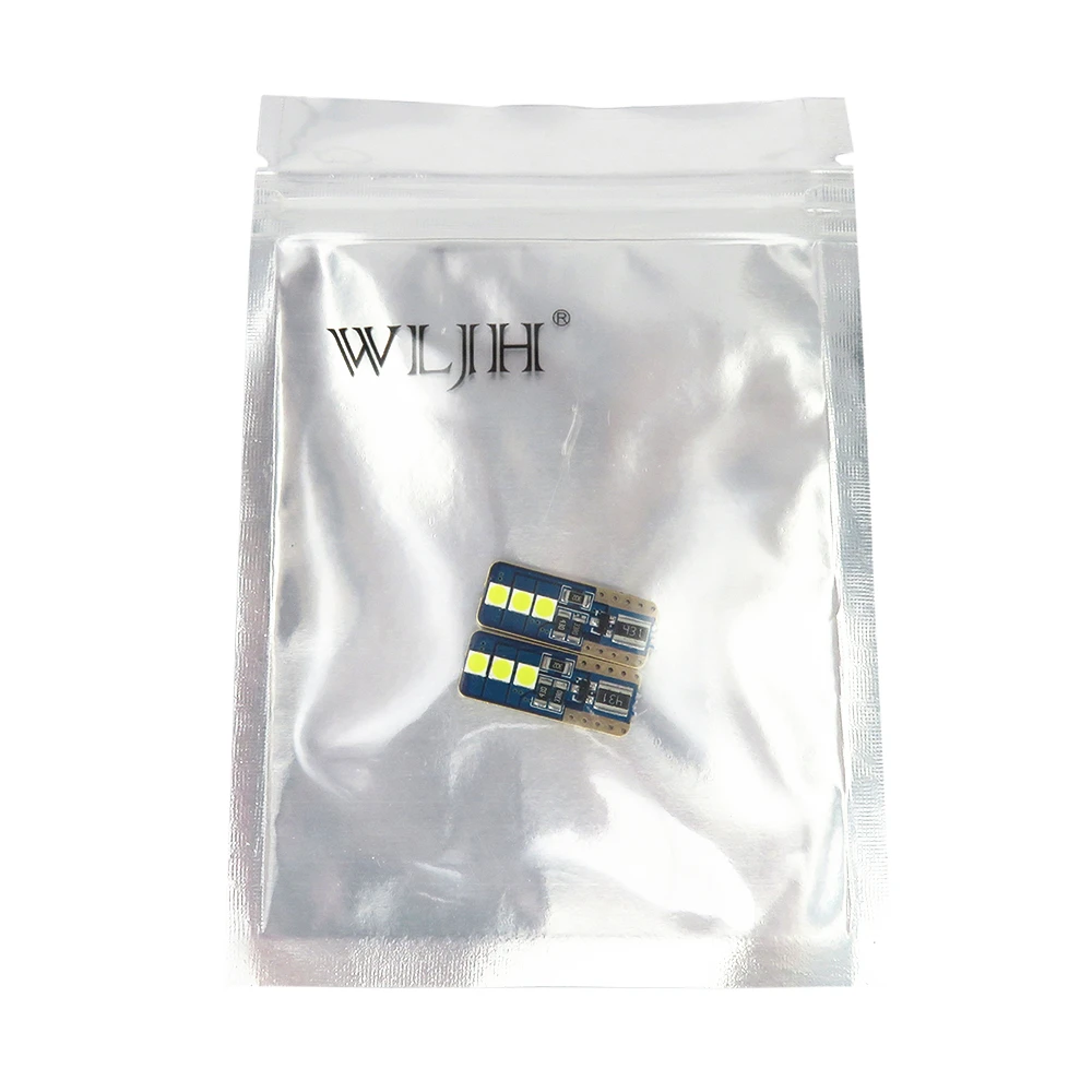 WLJH 2x T10 3030SMD светодиодный безошибочный Canbus W5W 194 168 2825 автомобильный светильник для