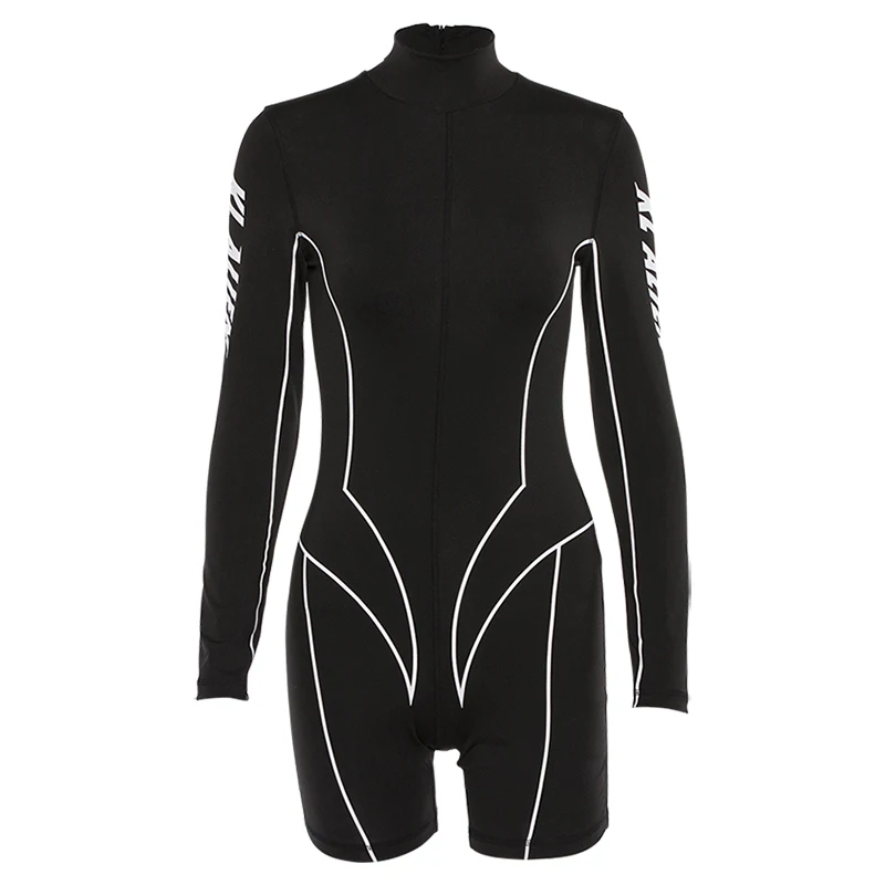 Лето 2019 г. водолазка с длинным рукавом комбинезон для фитнеса средства ухода за