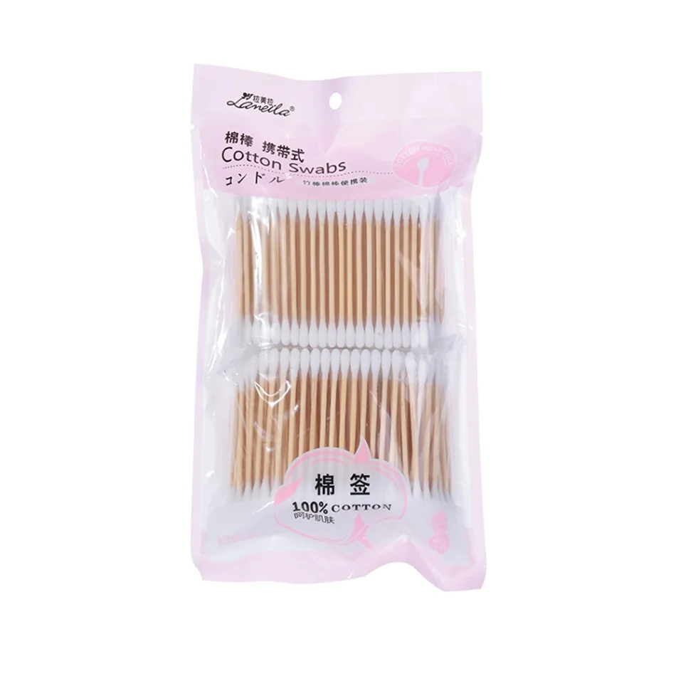 400pcs 200/300/400 шт. ватные палочки медицинская бумага для чистки ушей Cudgel макияж здоровые инструменты тампоны мягкие и гигиенические - Цвет: 400pcs