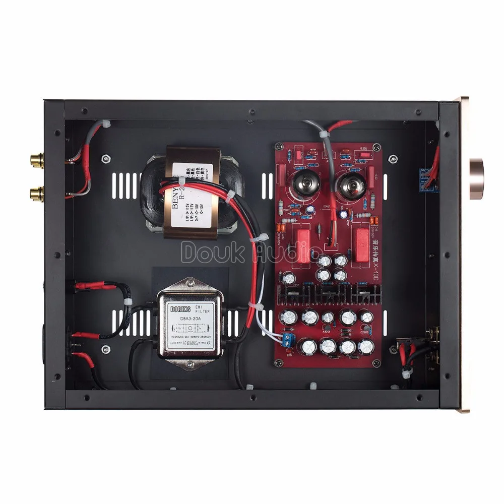 Nobsound новейший 6N11/12AU7 вакуумный трубчатый предусилитель HiFi буфер стерео аудио