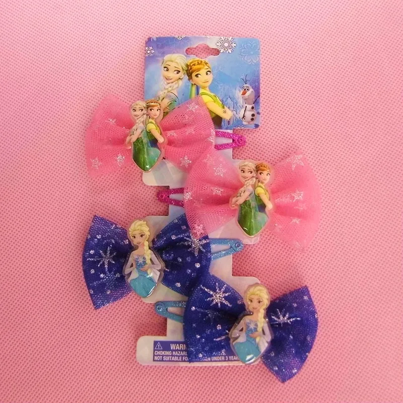 Красивая модная одежда для девочек принцессы Эльзы и Анны с бантом героями