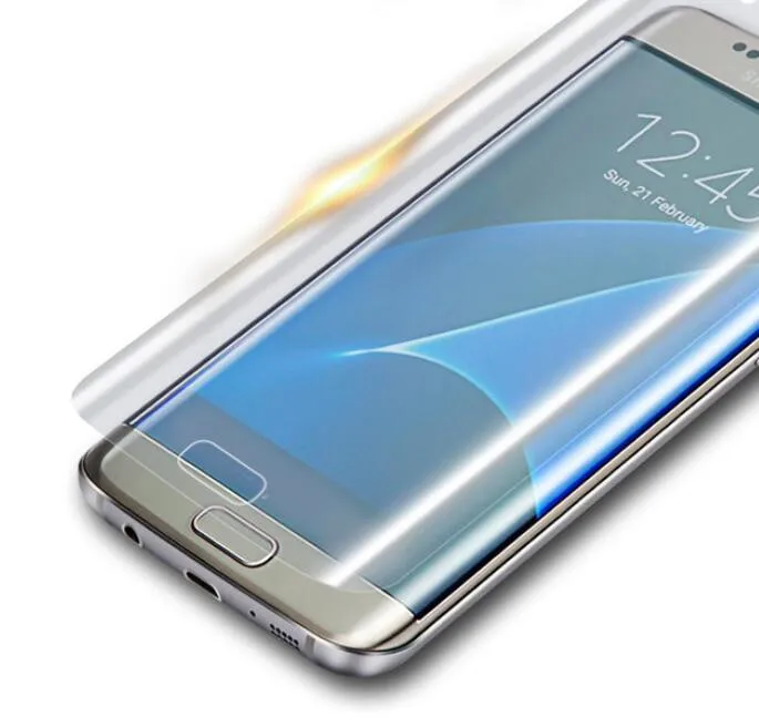 Защитная пленка для Galaxy S6 S9 S8 S7 Edge Plus 10 шт. мягкая защитная экрана 3D полная