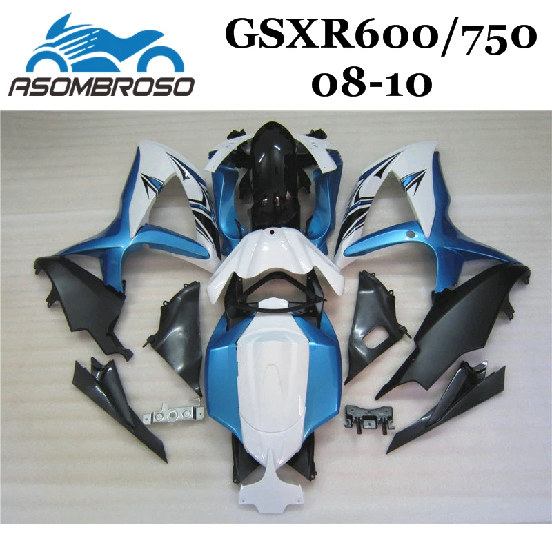 Обтекатель для мотоцикла Suzuki 2010 2009 2008 GSXR600 K8 GSXR750 GSXR 600 08 09 10 белый синий обтекатель
