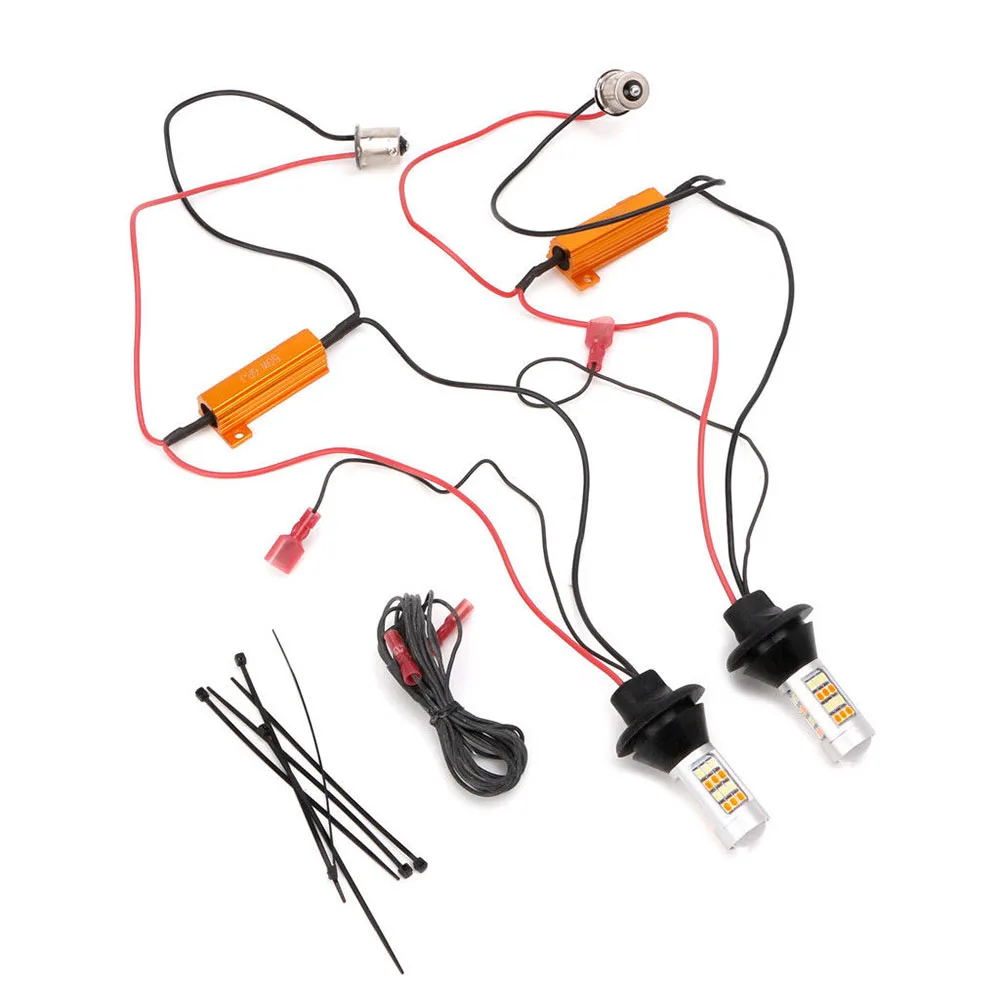 Комплект светодиодсветильник сигналов поворота 2 шт. двухцветные поворотники