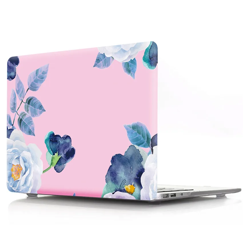 Жесткий чехол с цветочным узором для Macbook Pro Touch bar 13 A1706 A1708 A1707 MacBook Air 11 Retina 12 дюймов