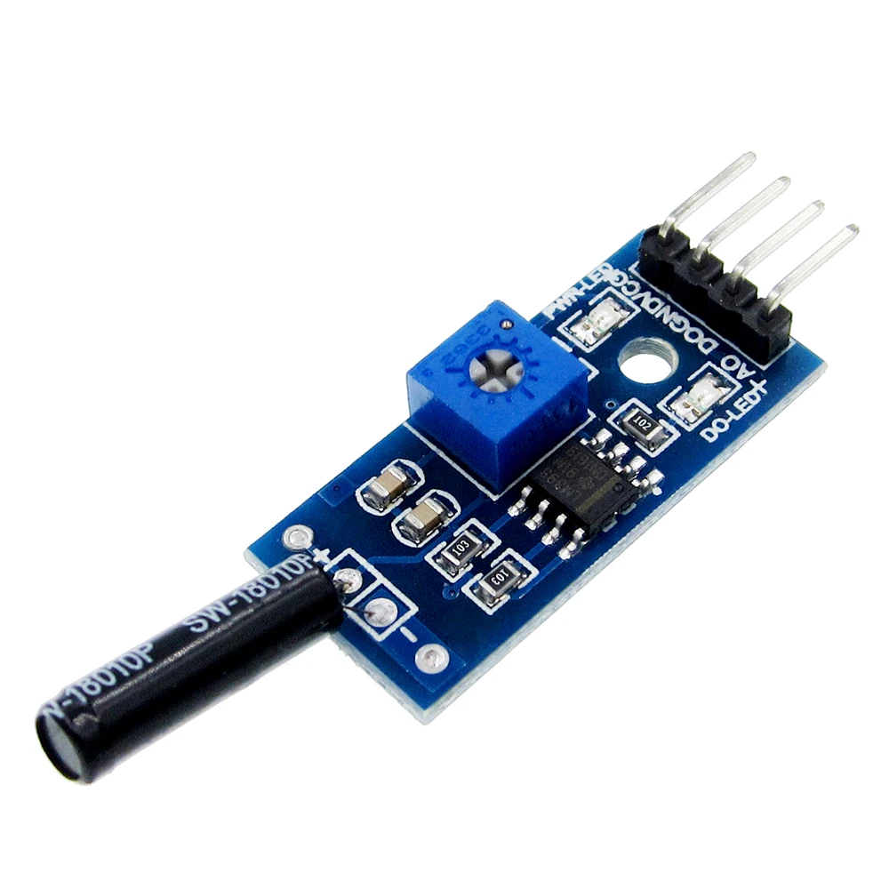 10PCS/LOT Vibration Sensor Module Normally Opened Type SW18010P switch alarm sensor module | Электронные компоненты и