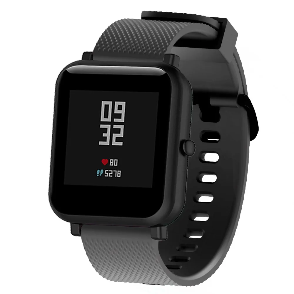 Для Amazfit ремешок Bip силиконовый ремешок для часов Xiaomi Amazfit GTS браслет для samsung Galaxy Watch Active/gear Sport 20 мм полосы