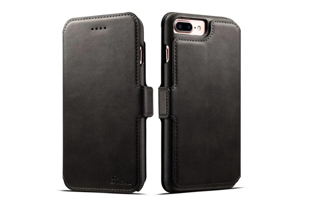 KEYSION роскошный флип-кейс для iPhone 8, 8 Plus съемный кошелек чехол Магнитный 2 в 1 PU кожаные с отделениями для карт чехол для iPhone7 7 Plus