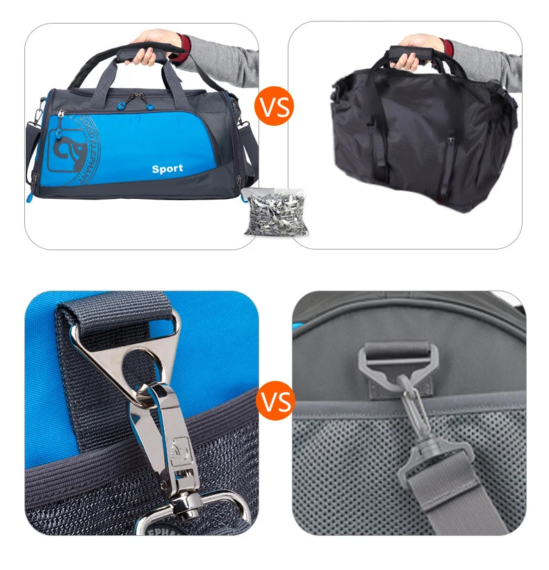 Quality Men Women Fitness Gym Bag Separated Shoes Storage Basketball Sports Bag Outdoor Travel Trip Portable Shoulder Bag SGC003