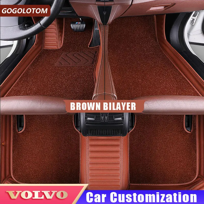 Пользовательские ПУ коврики для Volvo S60L V40 V60 S60 XC60 XC90 XC60 C70 S80 S40 авто коврики для авто аксессуары авто Стайлинг