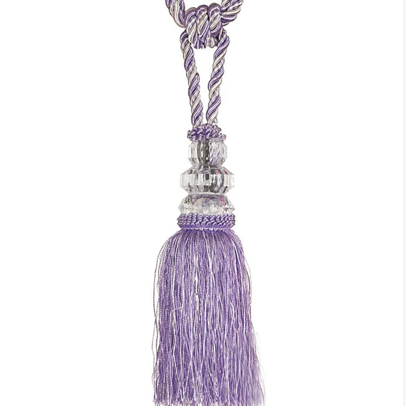 Декоративный галстук сзади бисером кровать с шарами комнаты ремень окна