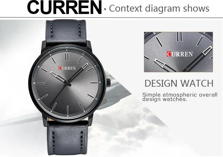 Модный Топ Luxury Brand Curren Часы Для мужчин Сталь сетка ремень кварц-часы ультра тонкий циферблат часов Для мужчин Relogio masculino 8233