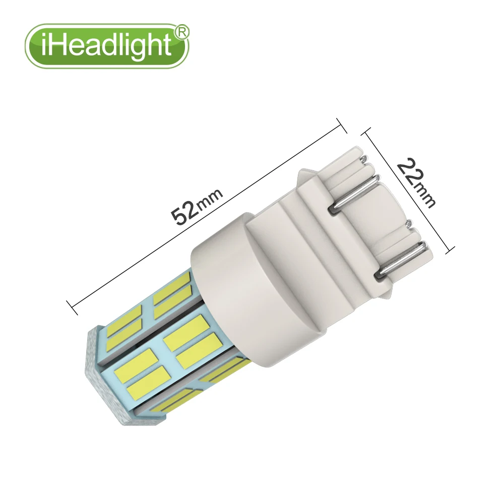 2 шт. T20 W21W светодиодный 32SMD W21/5 Вт WY21W 7440 7443 лампы T25 3157 3156 p27/7 автомобильный тормоз