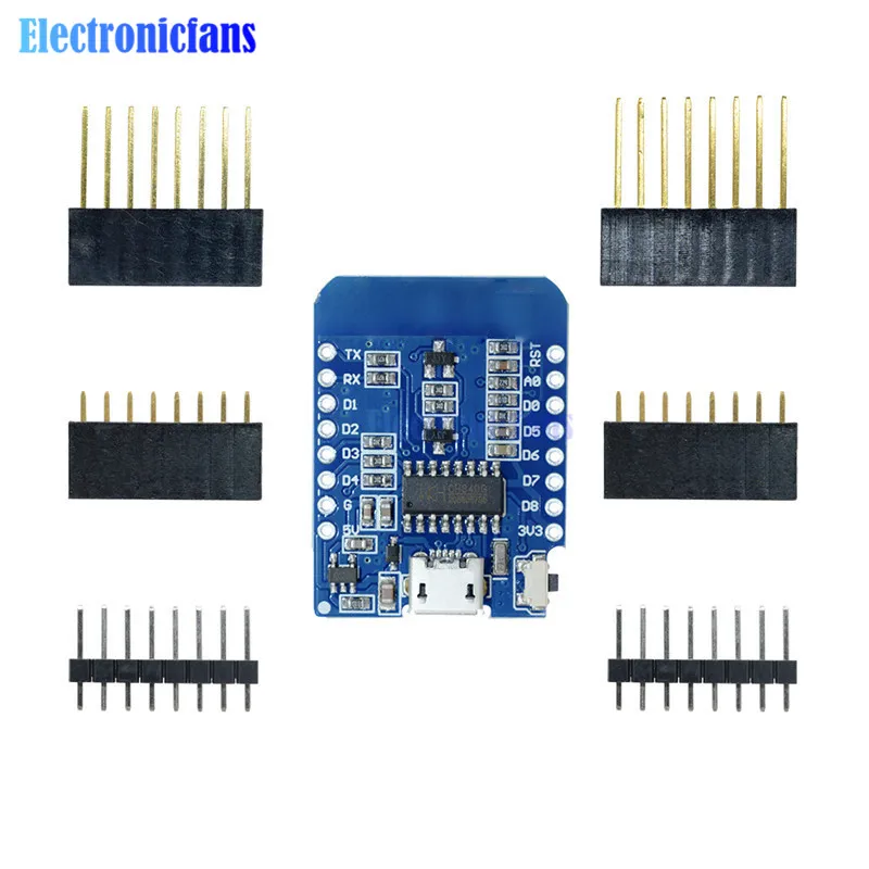 ESP8266 ESP-12 ESP12 ESP-12F для WeMos D1 Mini WiFi макетная плата модуль Micro USB 3,3 В на основе ESP-8266EX 11 цифровых контактов