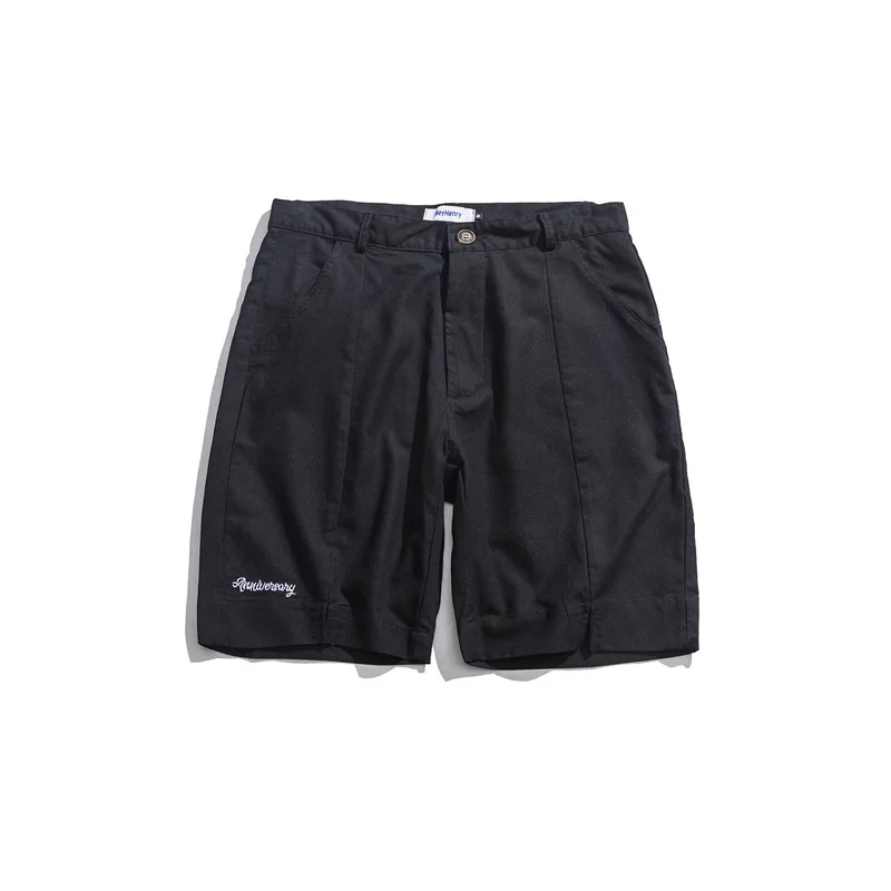 

Summer new casual simple straight men's shorts Hong Kong style Japanese ins all match short pants