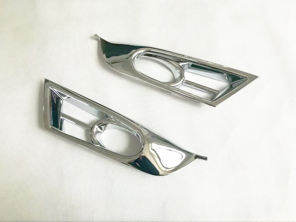 

For Honda CRV 2017 2018 2019 front fog lamp cover ABS Chrome molding trim 2pcs