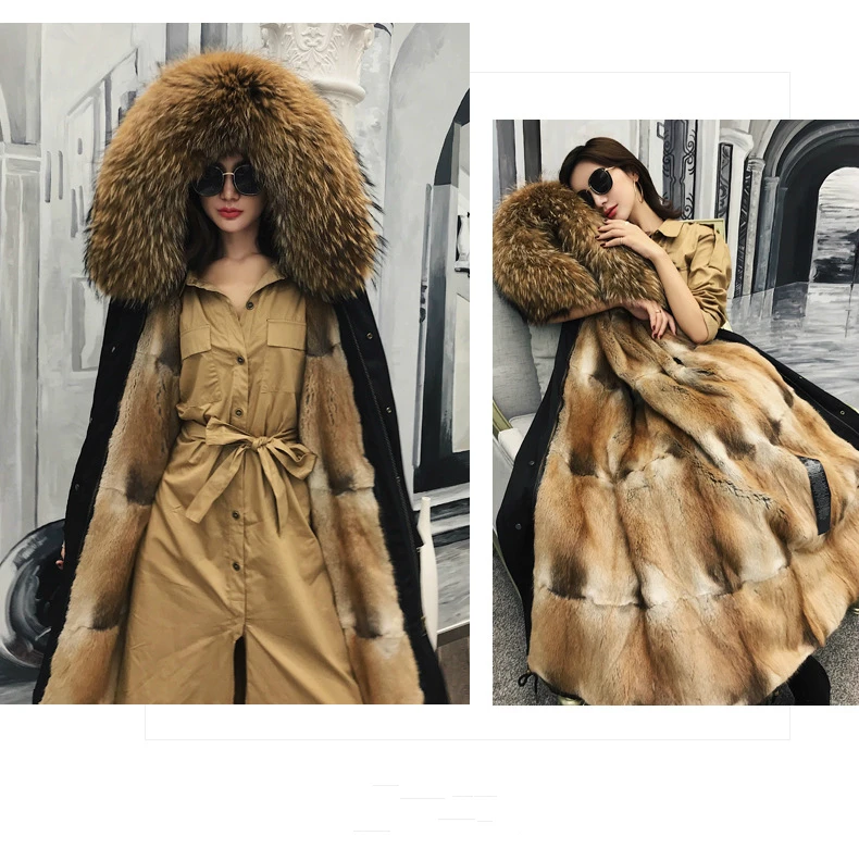 OFTBUY, водонепроницаемая парка, зимняя куртка, женская шуба из натурального меха енота, Воротник из меха Капор из норки, съемная уличная одежда