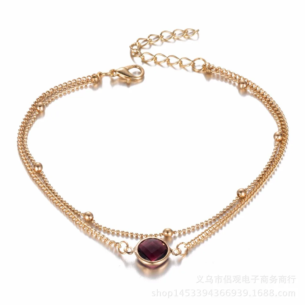 DoreenBeads модные новые ножной браслет Бохо опал женские браслеты на босую ногу сандалии, вязанные крючком летняя бижутерия для ног Романтические Аксессуары, 1 шт