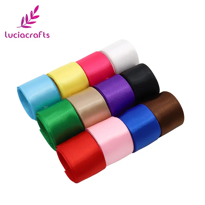 Lucia Craft однотонная Рождественская атласная лента материал для шитья ручной