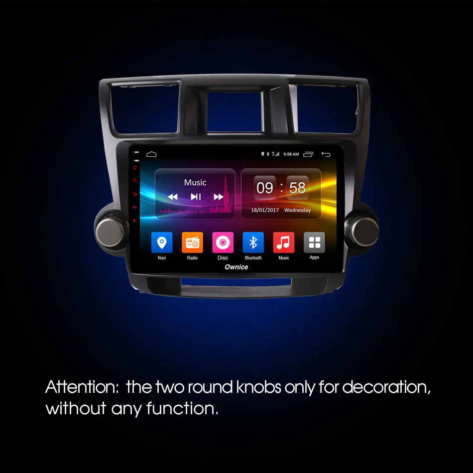 Ownice 10," Автомагнитола gps DVD Navi K3 K5 K6 для Toyota HIGHLANDER 2009 2013 Универсальный Android 9,0 8 ядерный 4G LTE