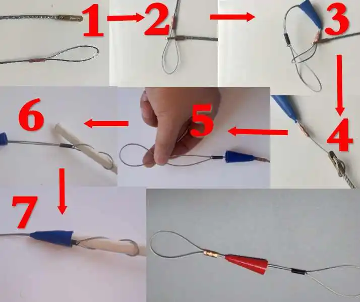 

3mm nylon fish tape , Cable puller,duct rodder,snake rod,push pull rod 5Meter