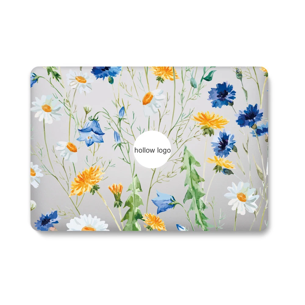 Модный цветочный чехол для ноутбука Macbook Air Pro 11 12 13 15 Retina 2016 2017 New 3 4 с полым
