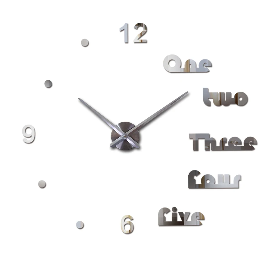 Новые 3d настенные часы diy reloj de pared кварцевые для гостиной простые круглые