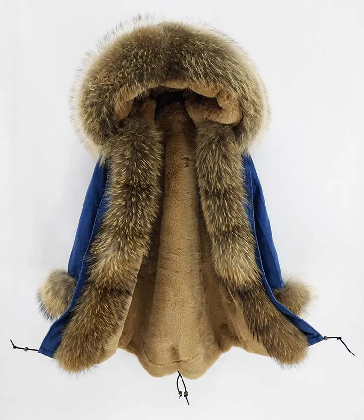 17 OFTBUY, парка из натурального Лисьего меха, Длинные парки, зимняя куртка для женщин, натуральный Лисий мех, пальто с капюшоном, Толстая теплая уличная одежда, роскошный бренд, бренд - Цвет: 17