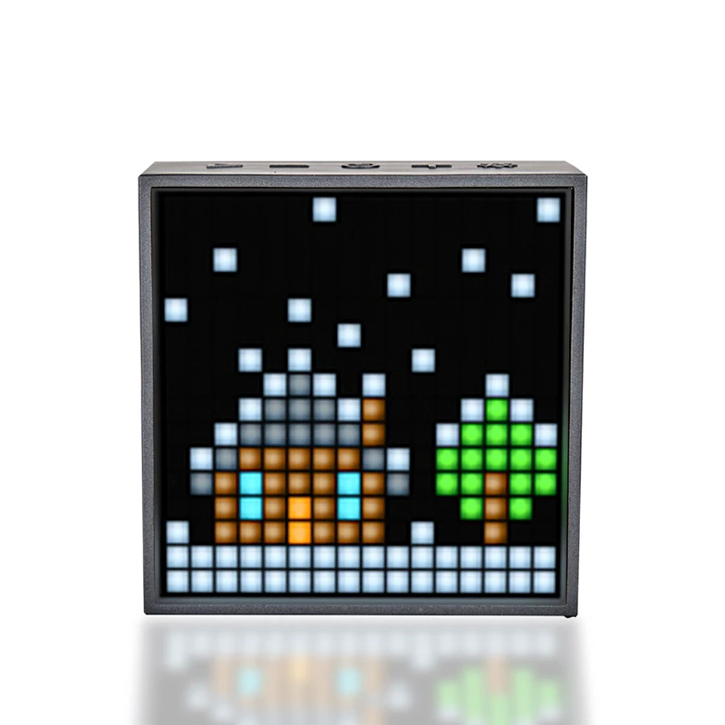 Divoom Tivoo Timebox Evo портативный Pixel Art беспроводной Bluetooth 5,0 динамик светодиодный смарт-будильник с приложением для IOS Android - Цвет: RED