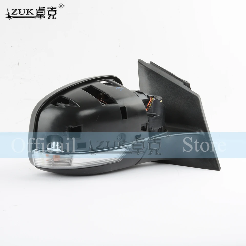 ZUK внешний боковые зеркала заднего вида в сборе для Ford MONDEO MK4 2007 2008 2009 2010 2011 2012 2013 с одной лампой база Цвет электрическая-Fold
