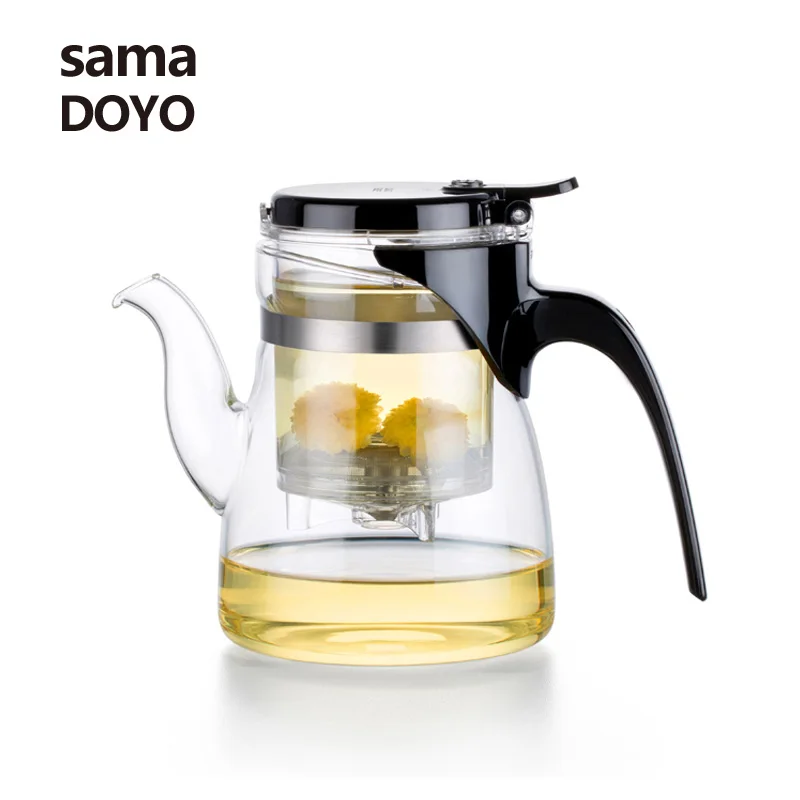 Samadoyo высокое боросиликатное стекло ситечко для заварочного чайника 600 мл