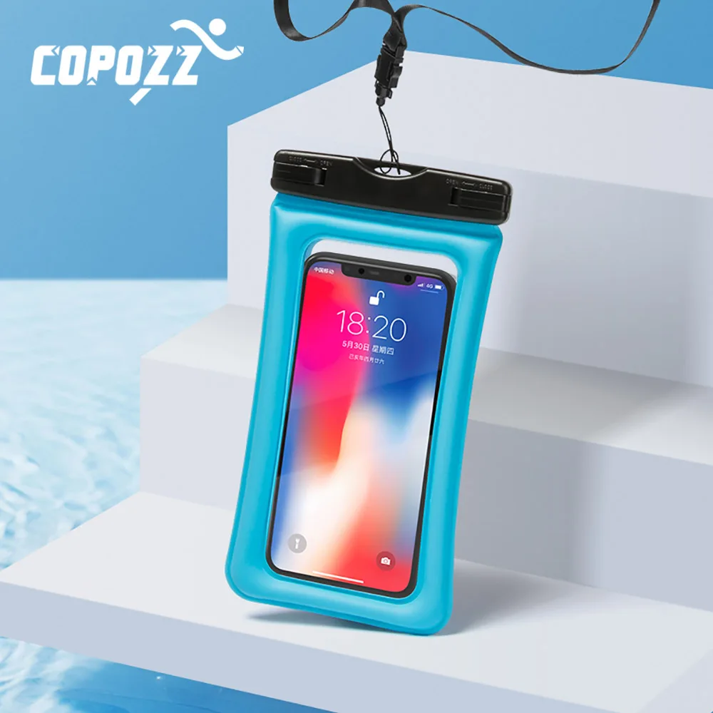 Водонепроницаемый Пляжный чехол COPOZZ для телефона плавающая сумка сухого