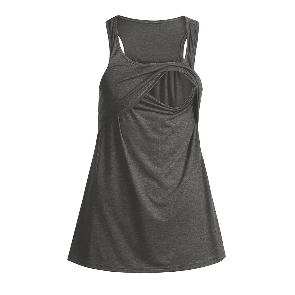 SAGACE летние топы для беременных одежда на бретелях жилет блузка грудного