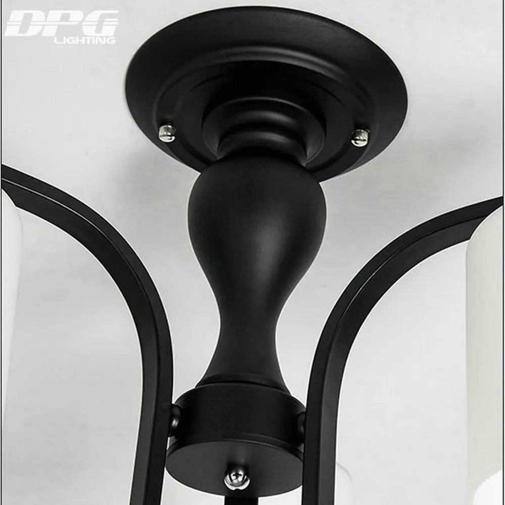 Современные потолочные светильники из белого матового стекла светодиодная