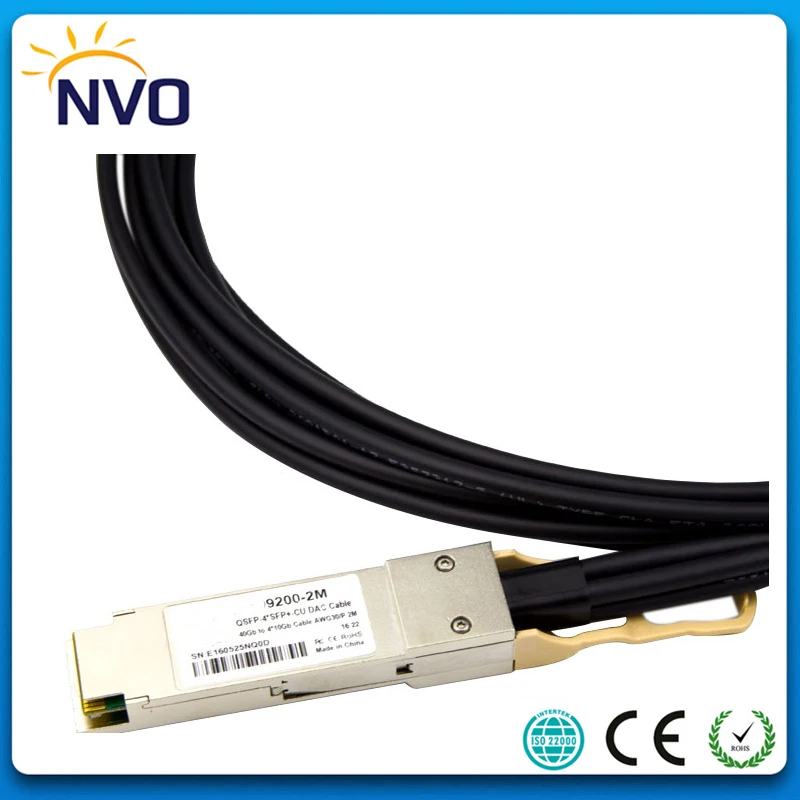 40 г QSFP 4SFP + 24AWG 7 м пассивный медный кабель прямого подключения DAC Twinax|twinax cable|copper