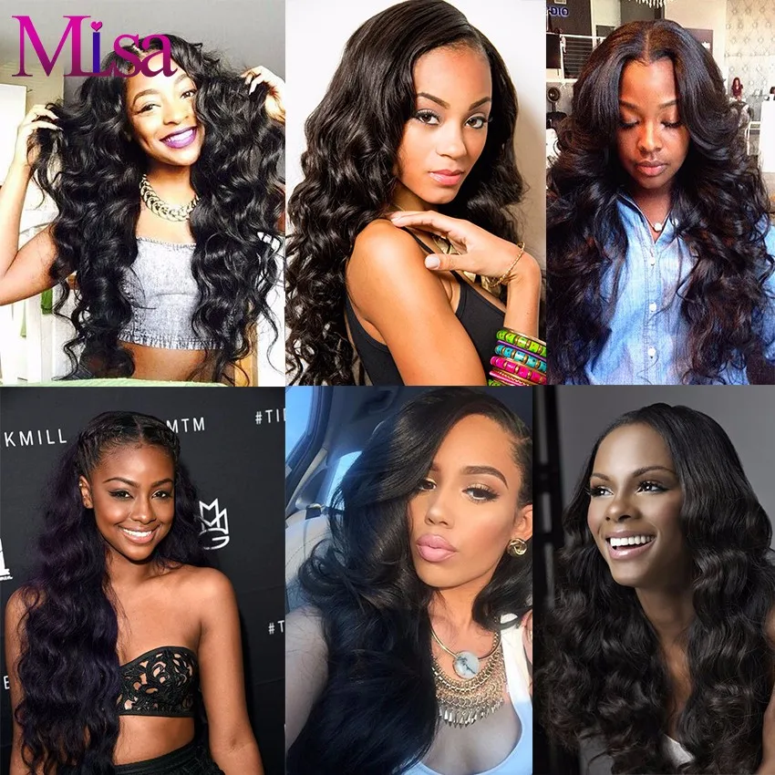 Перуанский Девы Волос Объемной Волны 4 Пучки Объемная Волна Человеческих Vip 7А