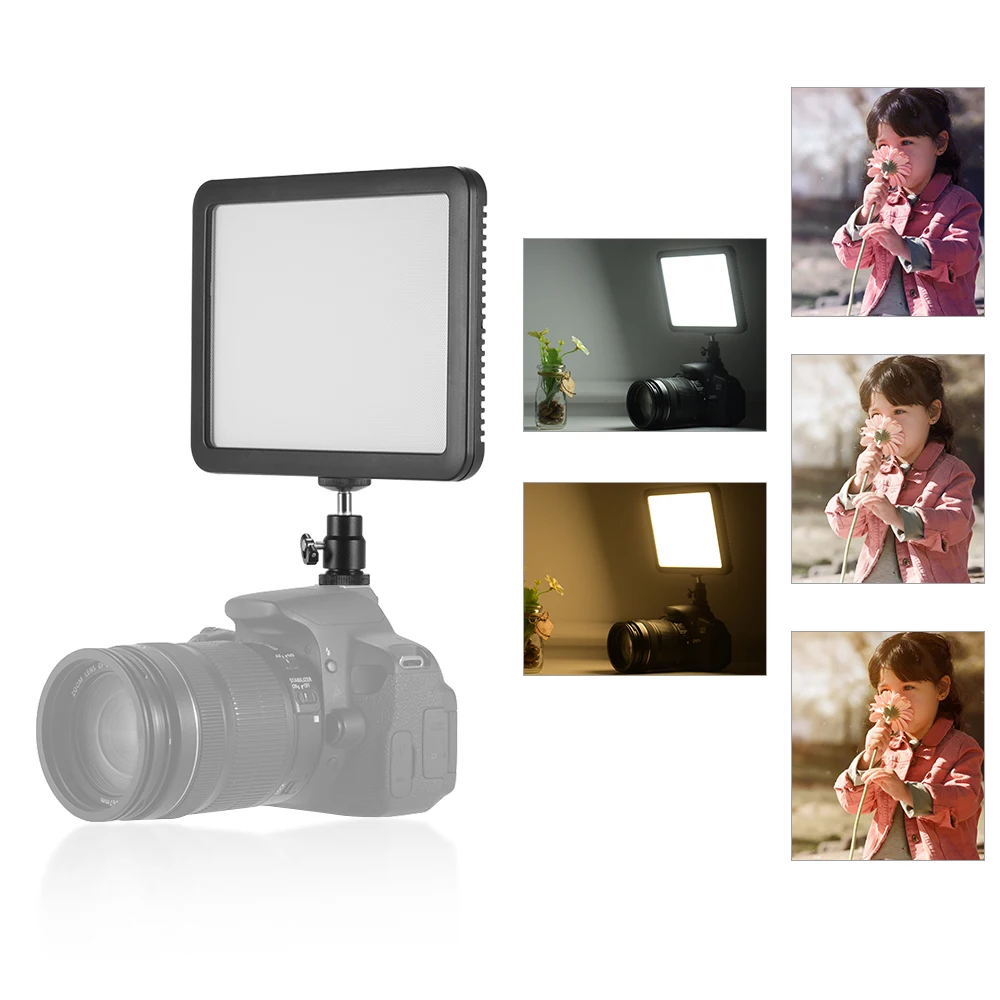 

Andoer 3300 k-5600 k Светодиодная лампа для студийной фотосъемки с регулируемой яркостью для камеры Canon Dslr