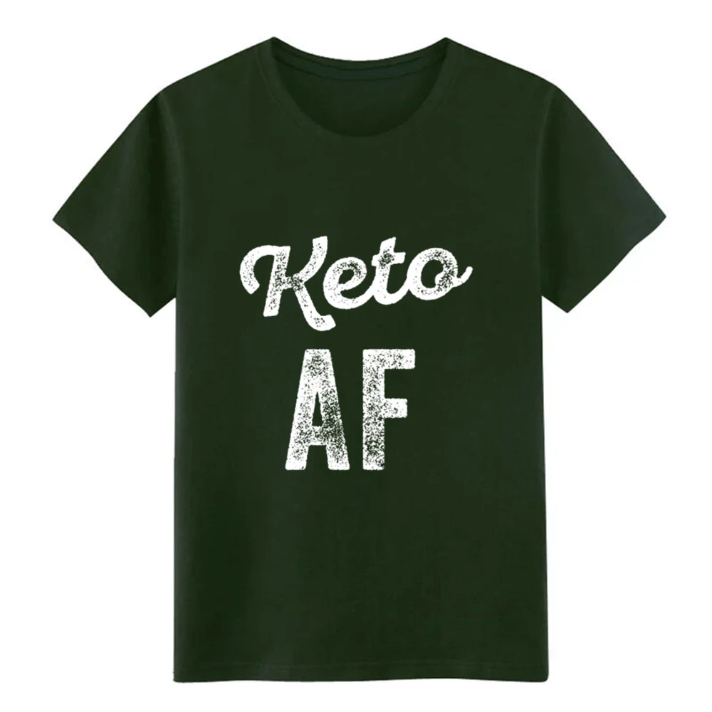 Мужская футболка Keto AF Ketones Diet Vegan на заказ 100% хлопок размер S-3xl формальный