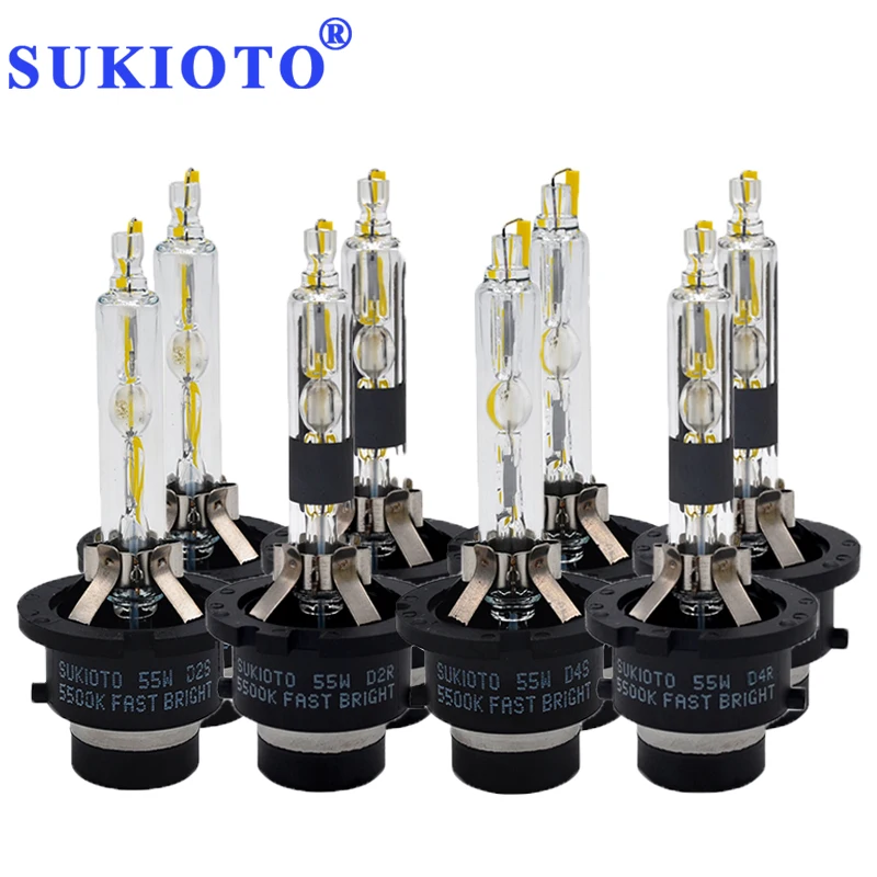 2 шт. ксеноновые D2S D4S D2R D4R hid лампы 55 Вт 5500K Автомобильные фары A5 A4L A8L сменные