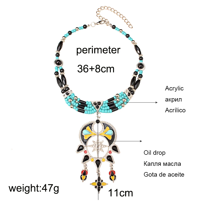 Женское богемное ожерелье UDDEIN винтажное чокер в этническом стиле вечерние