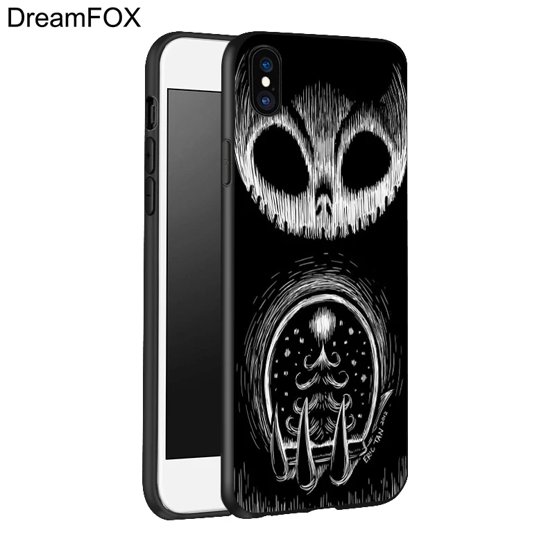 DREAMFOX L189 черный мягкий силиконовый чехол из ТПУ для Apple iPhone 11 Pro XR XS Max X 8 7 6 6S Plus 5 5S 5G SE