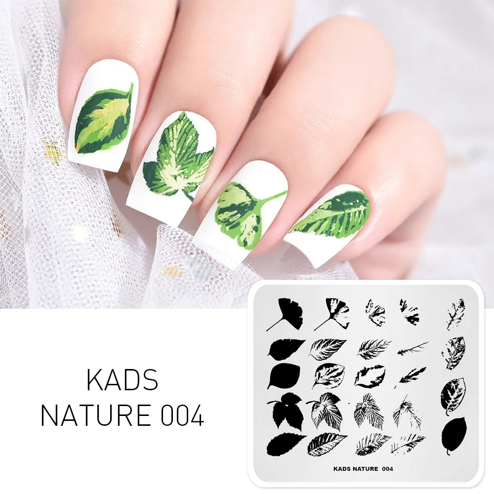 Трафарет KADS Nature 004 с изображением листьев гинкго листья бокса украшения для